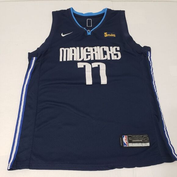 Nike Other - NBA Team Nike Mavericks Luka Doncic Navy Blue Basketball Jersey 77 Men's Large